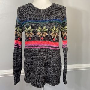 American Eagle Long Sleeve Fairisle Jegging Sweater